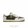 圖片 【白頭鞋腦👨🏻‍🦳】Travis Scott x Air Jordan 1 Low OG "Medium Olive" 倒鉤 橄欖綠｜DM7866-200｜預購