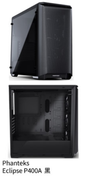 圖片 Phanteks Eclipse P400A 黑 顯卡長42/CPU高16/玻璃透側/ATX(EC400ATG_BK)