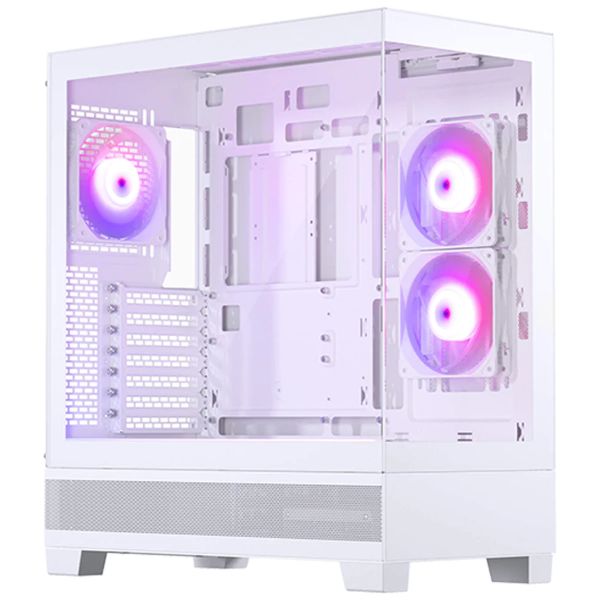 圖片 Phanteks XT View 白 卡41.5/U高18.4/全景玻璃/支援背插(限ATX)/ATX(XT523V1_DWT01)