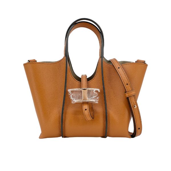 圖片 Tod's Timeless Micro 牛皮手提兩用包(棕)