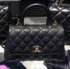 圖片 Chanel 香奈兒包 A92990 Coco Handle Flap 小型把手鍊帶肩背包 黑