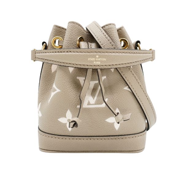 圖片 Louis Vuitton Nano Noé 壓花牛皮迷你斜背水桶包(M46291-斑鳩灰)