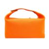 圖片 Hermes Bride-a-Brac 帆布銀釦收納包(火橘色)