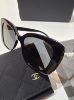 圖片 Chanel 白色字母水鑽墨鏡