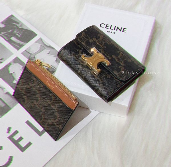 圖片 Celine 老花凱旋Mini短夾