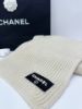 圖片 台灣購證 全新  Chanel 圍巾 AA9552 秋冬 奶油白 「加厚款」100%喀什米爾羊毛 手工刺繡 亮片圍巾