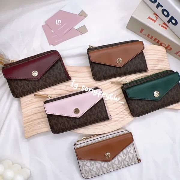 圖片 Michael Kors｜MK L型拉鍊 卡片零錢包