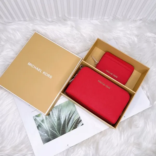 圖片 Michael Kors｜MK 化妝包+零錢包 禮盒組 情人節 母親節