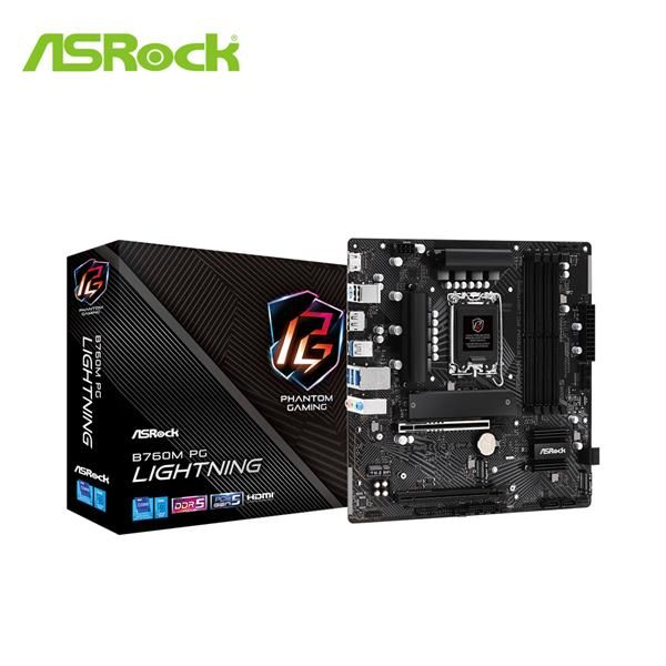 圖片 華擎 B760M PG LIGHTNING(M-ATX/LAN 2.5Gb/註冊五年)7+1+1 相供電