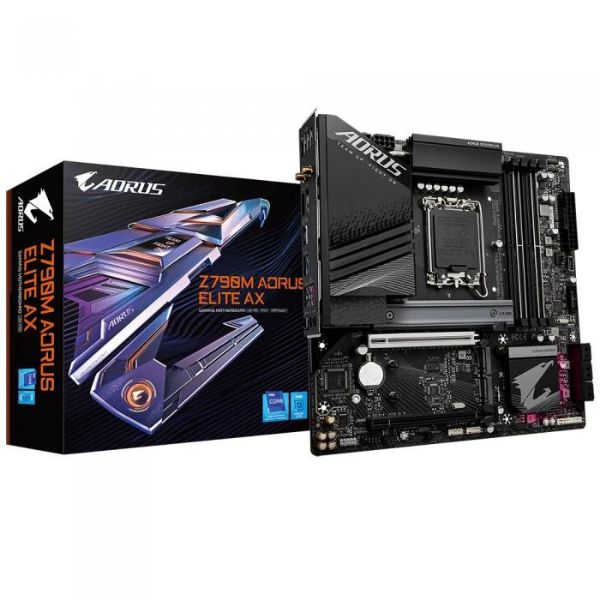 圖片 技嘉 Z790M AORUS ELITE AX(M-ATX/Realtek2.5Gb+無線)12+1+1相電源