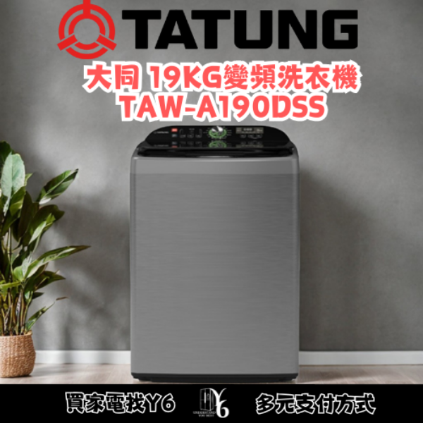 TATUNG 大同 19KG變頻洗衣機 TAW-A190DSS