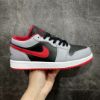 圖片 鞋教 Nike Air Jordan 1 Low "Black Light Smoke Grey Gym Red" 煙灰 紅勾 黑灰紅 553558-060