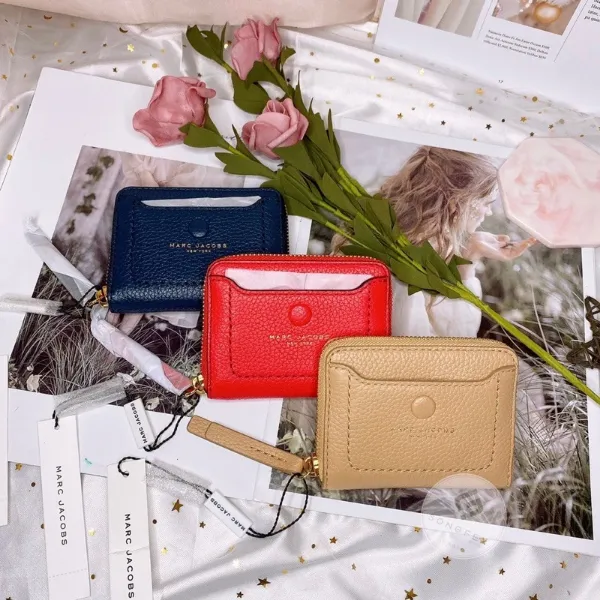 圖片 Marc Jacobs｜MJ 荔枝牛皮 ㄇ形拉鍊零錢包