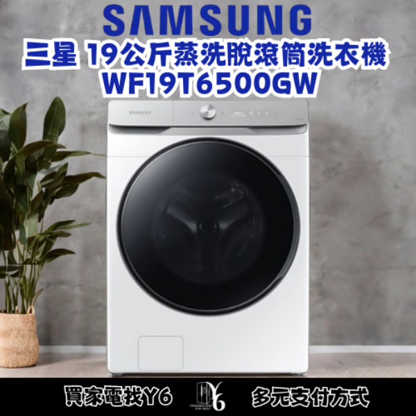 SAMSUNG 三星 19公斤蒸洗脫滾筒洗衣機 WF19T6500GW