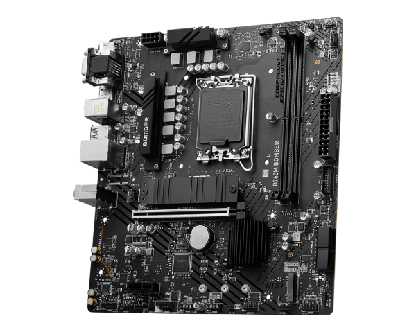 圖片 微星 B760M BOMBER DDR4(M-ATX/LAN 2.5Gb/註四年/2DIMM)8相供電