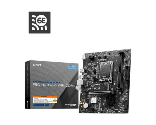 圖片 微星 PRO H610M-S WIFI DDR4(M-ATX/Realtek 1Gb+無線/註四年/2DIMM) 5相