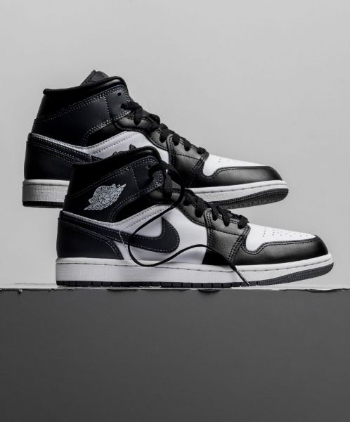 圖片 鞋教 Nike Air Jordan 1 Mid "Black White Iron Grey" 黑鐵灰 男款 DQ8426-001