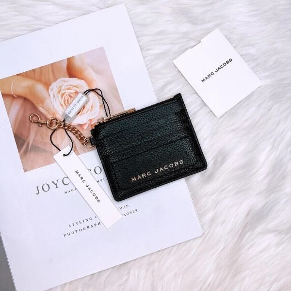 圖片 Marc Jacobs｜MJ 荔枝牛皮 卡片零錢包