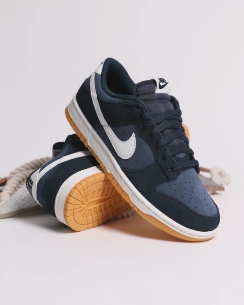 圖片 鞋教 Nike Dunk Low Retro SE "Monsoon Blue" 風暴藍 麂皮 焦糖底 HQ1931-400