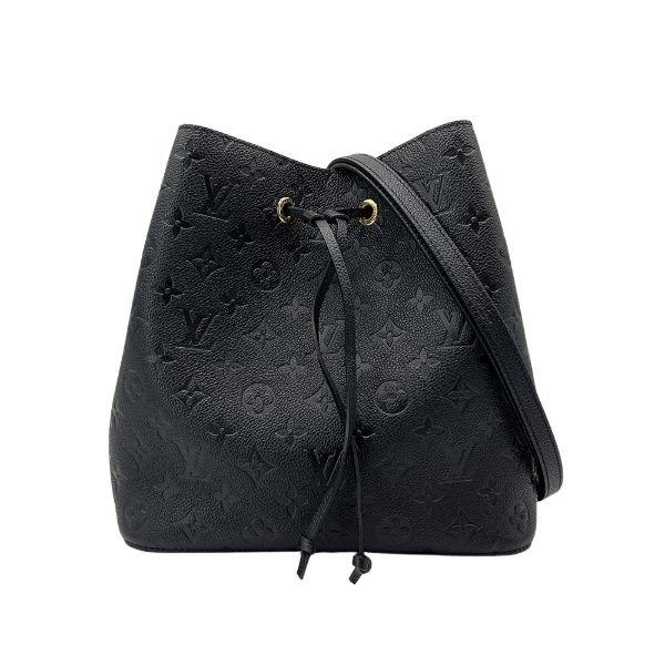 圖片 Louis Vuitton NeoNoe MM 全皮壓紋二用水桶包(M45256-黑)