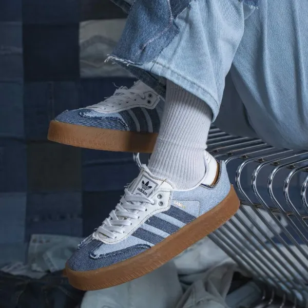 iSNEAKERS 現貨 Atmos x Adidas SAMBAE "Stacked Denim" 丹寧牛仔 II0001