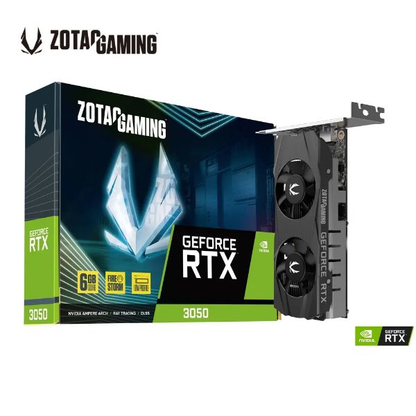 圖片 ZOTAC RTX3050 6GB GDDR6 LP(1470MHz/16cm/雙風扇/註四年) 短版設計