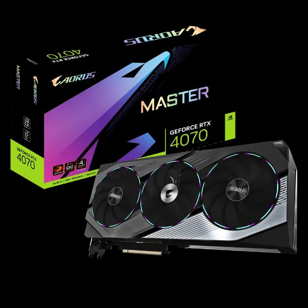 圖片 技嘉 AORUS RTX4070 MASTER 12G(2670MHz/34cm/16Pin/RGB三風扇/註五年)