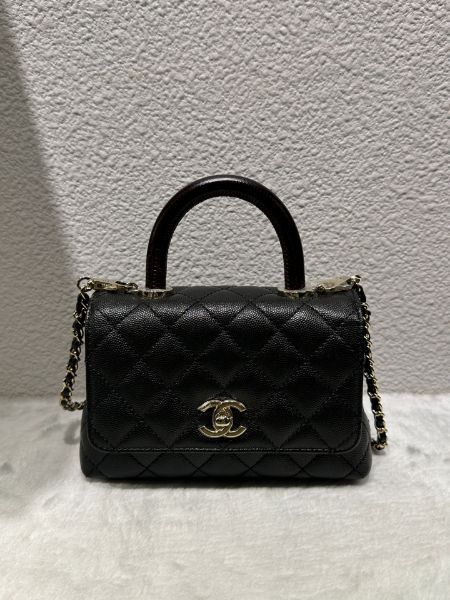 圖片 Chanel 24kcoco handle mini 蜥蜴皮紋紅把手