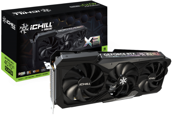 圖片 INNO3D RTX4070Ti SUPER 16GB GDDR6X iChill X3(2670MHz/34cm/ARGB三風扇)186148H