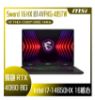 圖片 ⭐️MSI 微星Sword 16 HX 16吋 電競筆電黑色(i7-14650HX/16GB/512GB/RTX4060-8G/WIN11/B14VFKG-485TW)⭐️