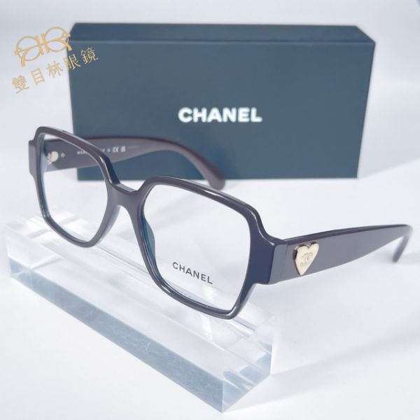 圖片 【CHANEL】CH3438 愛心款可可色 香奈兒眼鏡