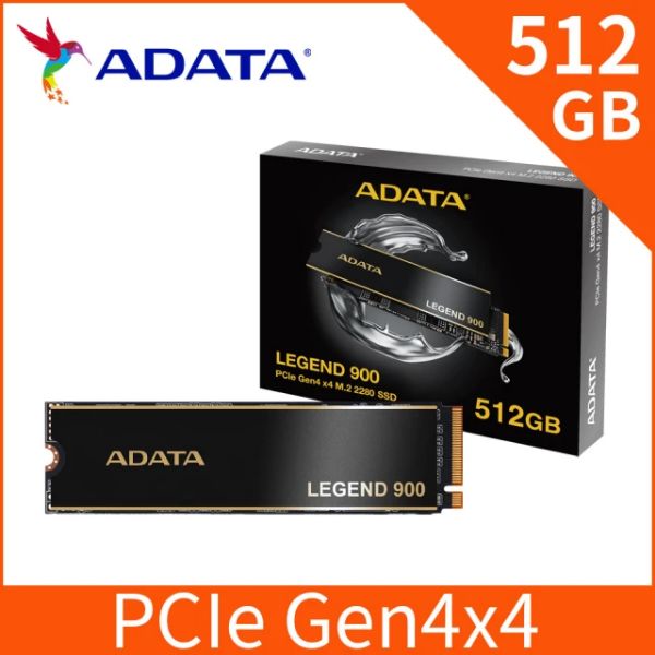 圖片 威剛 ADATA LEGEND 900 512GB/Gen4/讀:6200M/寫:2300M/五年(單面設計)/贈散熱片