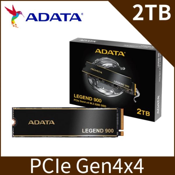 圖片 威剛 ADATA LEGEND 900 2TB/Gen4/讀:7000M/寫:5400M/五年保(單面設計)/贈散熱片