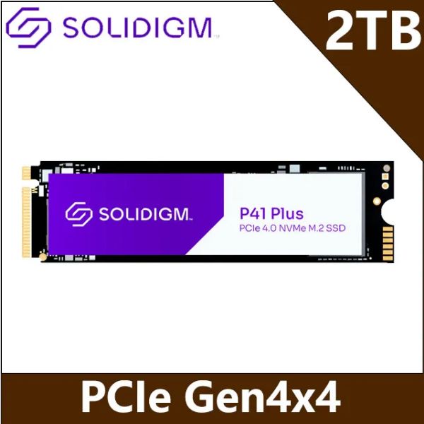 圖片 Solidigm(原INTEL) P41 Plus 2TB/Gen4 PCIe 4.0/讀:4125M/寫:3325M/五年