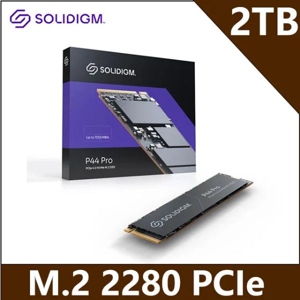 圖片 Solidigm(原INTEL) P44 Pro 2TB/Gen4 PCIe 4.0/讀:7000M/寫:6500M/DRAM快取/五年