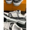 圖片 Louis Vuitton LV Trainer 壓紋老花設計 灰牛仔配色 男女款球鞋 運動鞋 現貨