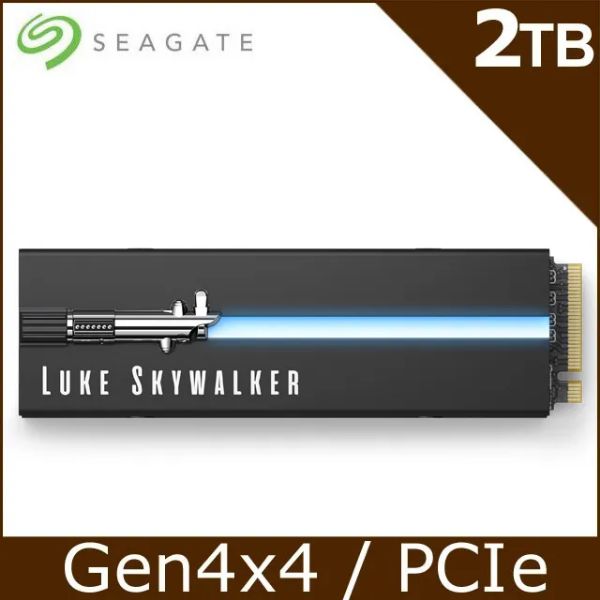 圖片 Seagate FireCuda 530 2TB星際大戰版/散熱片/Gen4 PCIe 4.0/(火梭魚)讀:7300M/寫:6900M