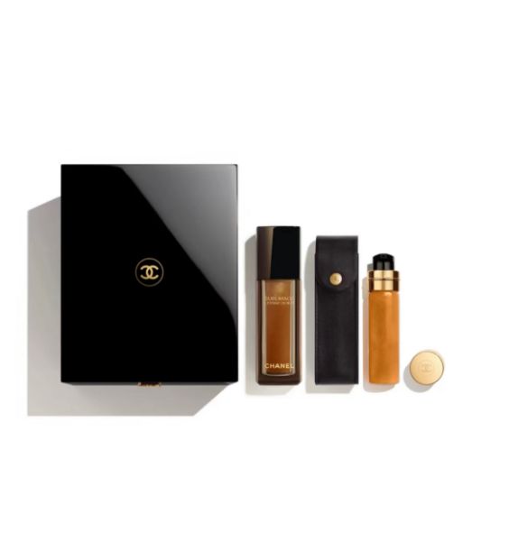 圖片 CHANEL 香奈兒保養 SUBLIMAGE 奢華極萃時光肽金露組附外出皮革套 - 專櫃禮盒包裝