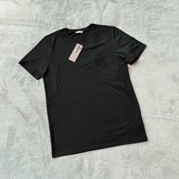 圖片 現貨不用等 ! Dior 經典 男士 CD刺繡 短袖(黑) 修身版
