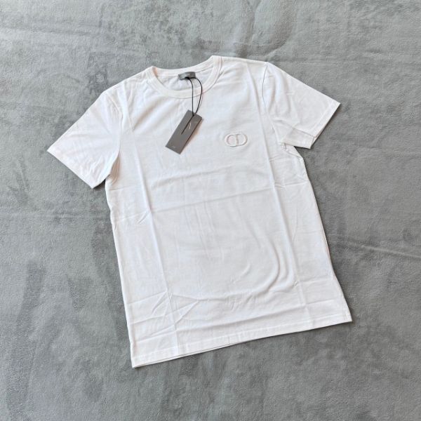 圖片 現貨不用等 ! Dior 經典 男士 CD刺繡 短袖(白) 修身版