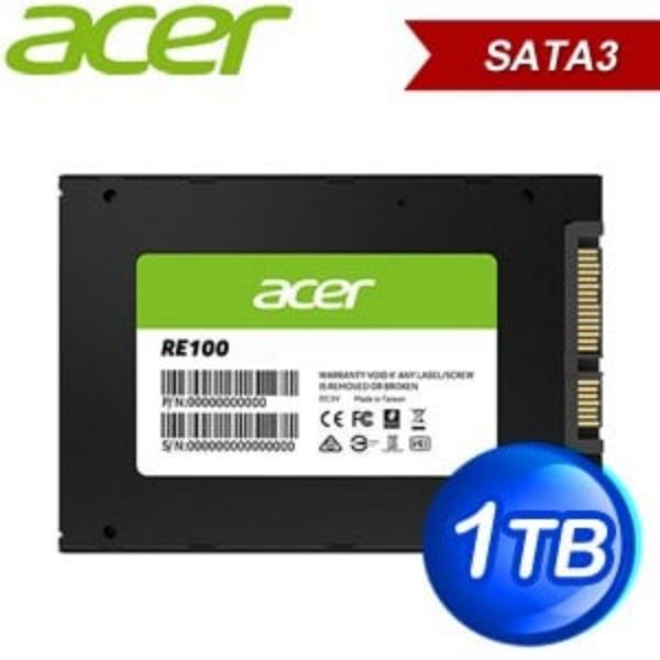 圖片 宏碁 Acer RE100 1TB /2.5吋/讀557/寫515/TLC【五年保】