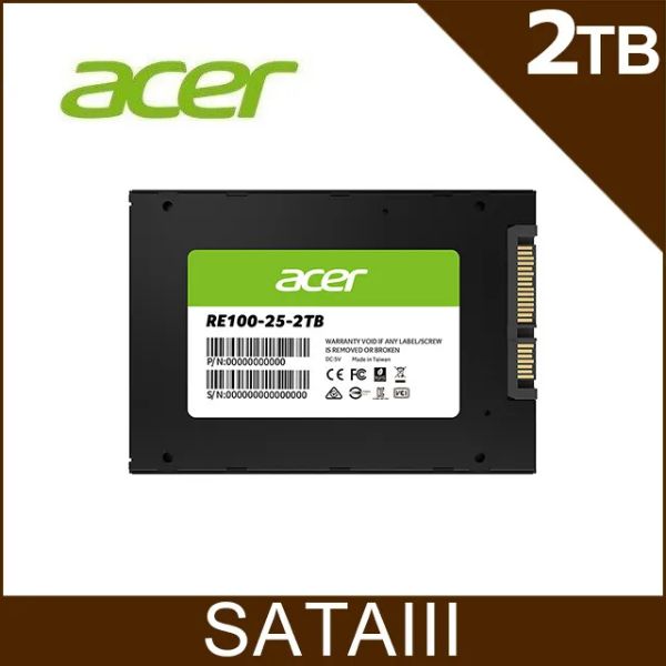 圖片 宏碁 Acer RE100 2TB /2.5吋 讀557M 寫515M/TLC【五年保】