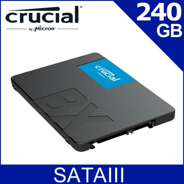 圖片 美光Micron Crucial BX500 240G/2.5吋/讀:540M/寫:500M/TLC顆粒【三年保】