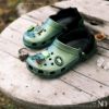 NICEDAY 現貨 Crocs Classic Crush 洞洞鞋 厚底 踩屎感 魔法壞女巫 綠 210524-90H