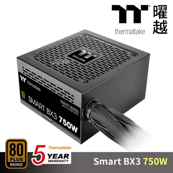 圖片 曜越 Smart BX3 750W 雙8/銅牌/ATX3.1/DC-DC/智慧停轉/5年保