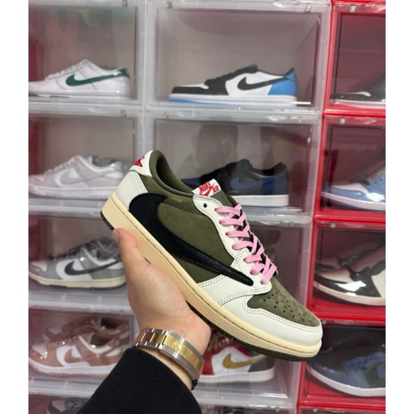 圖片 Travis Scott × Nike Air Jordan 1 Low OG SP 橄欖綠色 現貨