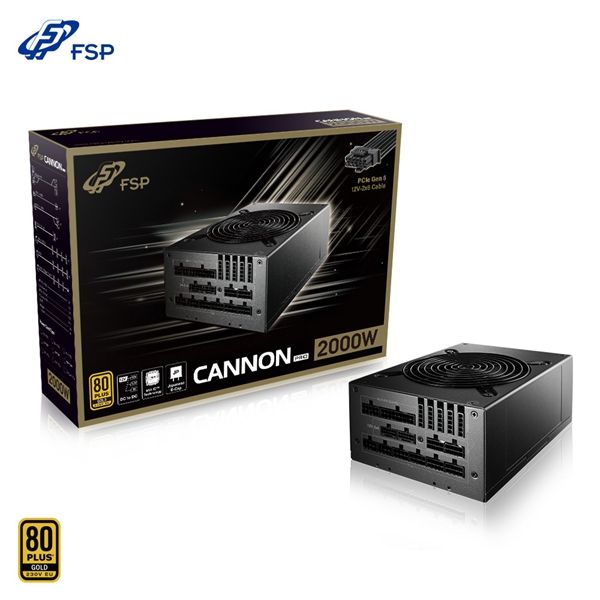 圖片 全漢 CANNON PRO 2000W(12V-2x6) 雙8/金牌/全模/主日系(雙PCIe 5.0)/1年保