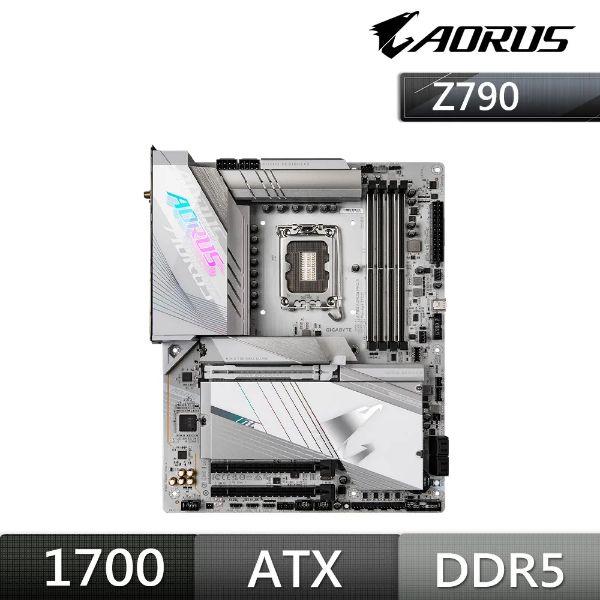 圖片 技嘉 Z790 AORUS PRO X 冰魄白(ATX/Realtek 5Gb+Wi-Fi 7/註冊五年)18+1+2相