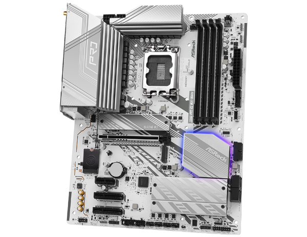 圖片 華擎 Z890 Pro RS WiFi White(ATX/LAN 2.5Gb+無線/註五年/銀白版)16+1+1相