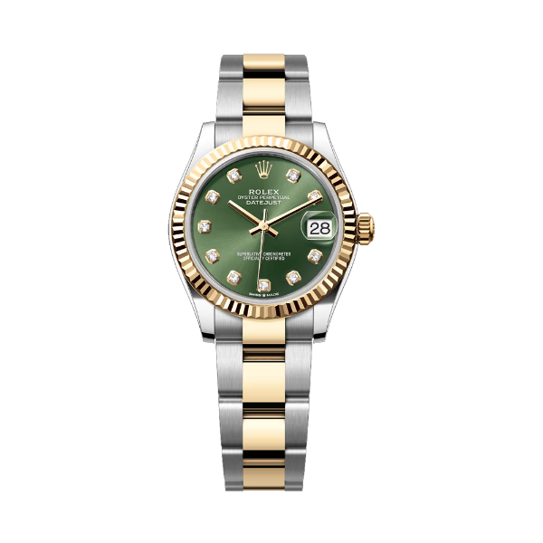 圖片 【ROLEX】勞力士 Datejust系列 278273 半金 橄欖綠 鑽石時標 黃金 太陽圈 31mm